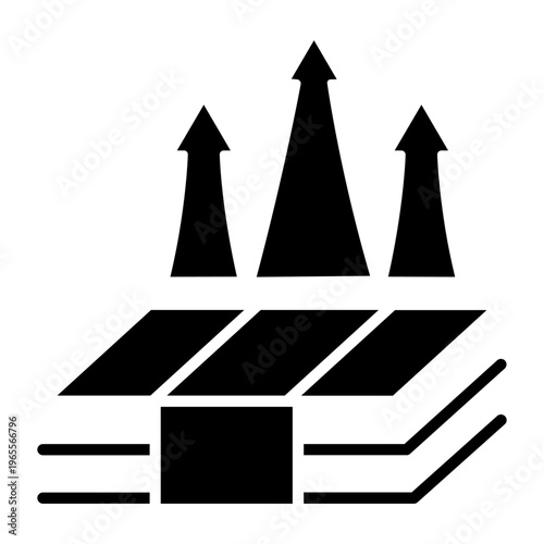 Increase sale icon vector. Income growth Illustration sign. Business growth symbol or logo.