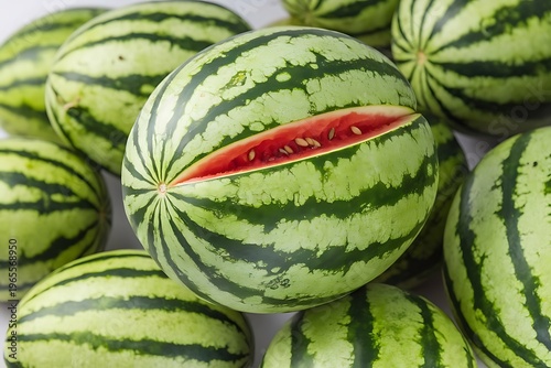 Watermelon fruit isolated on white background