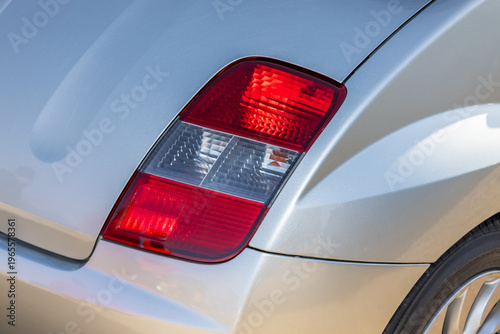 古い車のテールライト　Taillights of old cars, classic cars