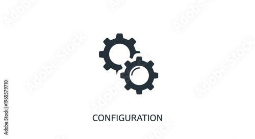 Configuration Gear Icon for Settings and System Setup