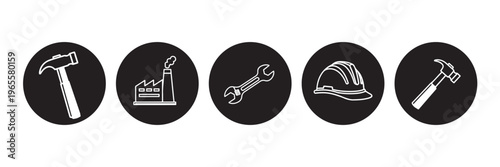 Celebrating labor day icons representing american workers trades a tribute to labor