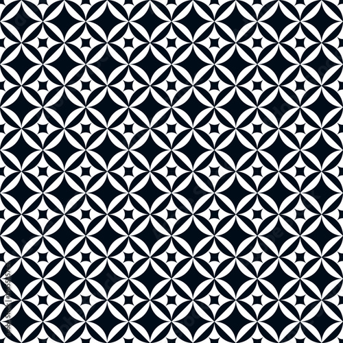 black and white seamless geometric pattern