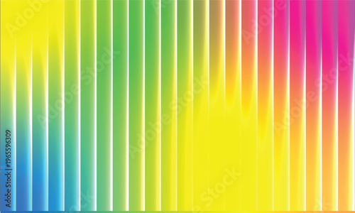 Vibrant Rainbow Gradient Vertical Stripes Abstract Background with Bright Neon Colors, Colorful Spectrum Lines Wallpaper, Modern Minimal Geometric Backdrop Design
