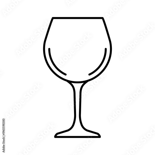 wine glass outline icon