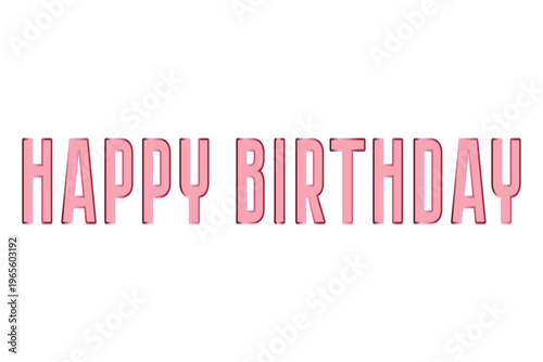 Happy Birthday vector background. Lettering invitation or greeting card. Vector illustration.