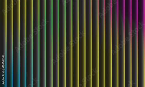 Vibrant Rainbow Gradient Vertical Stripes Abstract Background with Bright Neon Colors, Colorful Spectrum Lines Wallpaper, Modern Minimal Geometric Backdrop Design