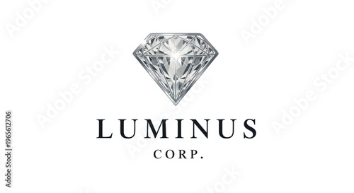 Luminus Corp logo with diamond symbol.
