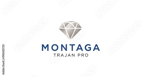 Montaga Trajan Pro brand logo design.