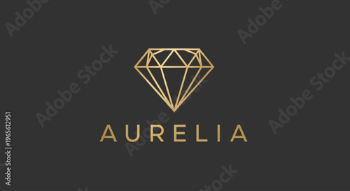 Aurelia luxury brand logo design.