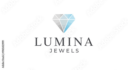 Lumina Jewels logo with diamond symbol.
