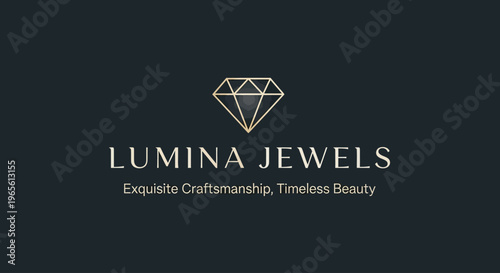 Lumina Jewels logo with diamond symbol.