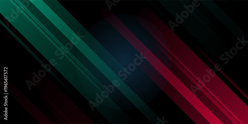 Versus Background with red and green Ray on the Side. Vector Illustration