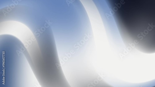 Abstract blue and white flowing wave pattern background