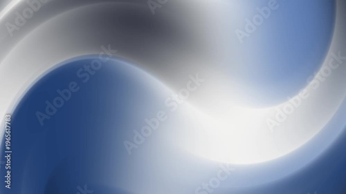 Abstract blue and white wavy background with smooth gradient