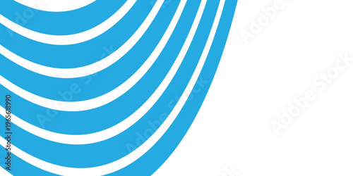 abstract creative geometric background of white blue curved stripes line vector.