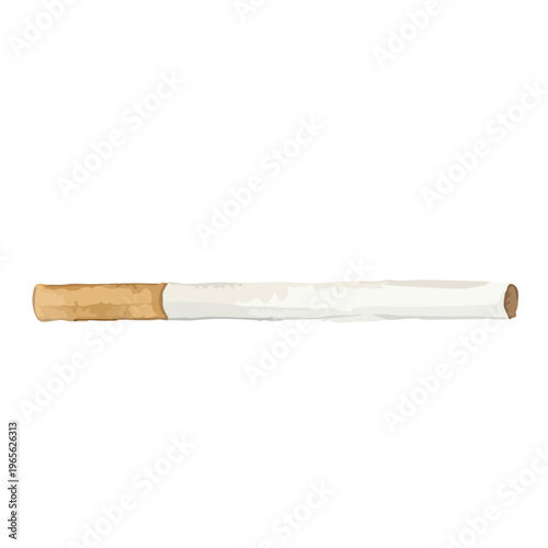 Watercolor-style nostalgic cigarette and smoke, vintage smoking accessories, retro lifestyle／水彩　たばこ