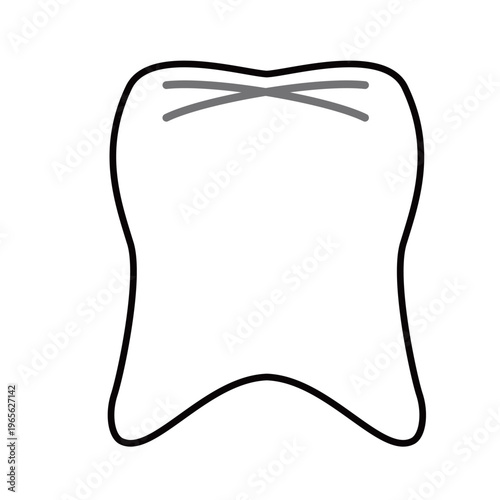 Tooth Icon Set Simple Dental Medical Color Variations Dentistry Health Illustration