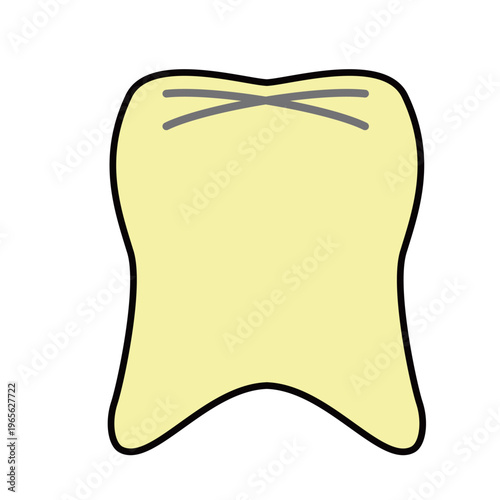 Tooth Icon Set Simple Dental Medical Color Variations Dentistry Health Illustration