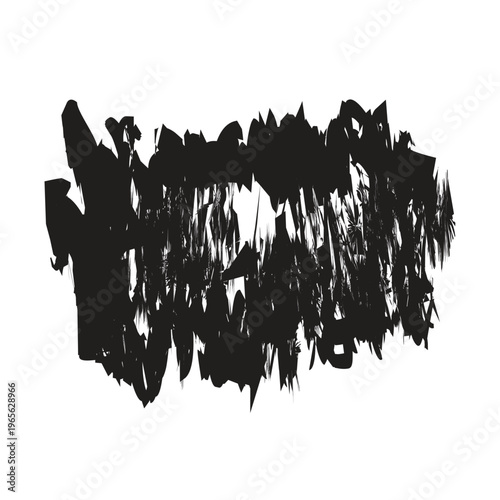 Abstract brush stroke artwork