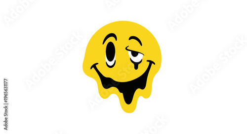 Smiling face with winking emoticon symbol.