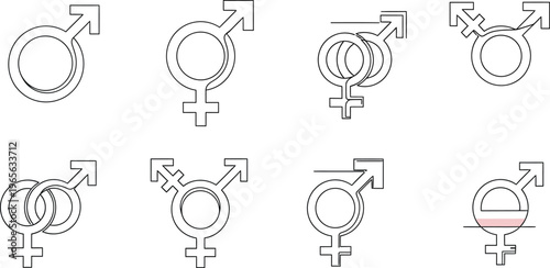 LGBTQ Gender Symbol Icons