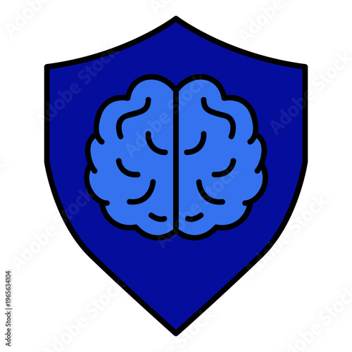 brain with shield