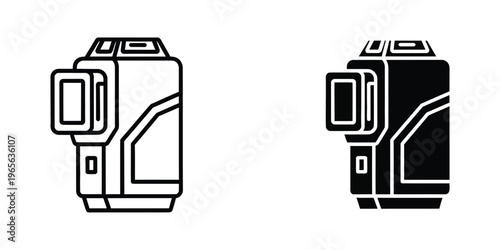 Comparison of two different mobile device designs with distinct color schemes