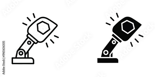 Comparison of a standard and a security camera mounted on a wall