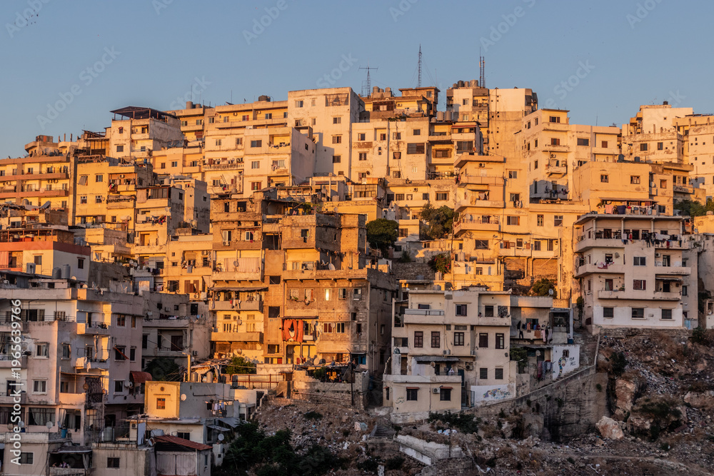 Naklejka premium Skyline of Tripoli town, Lebanon