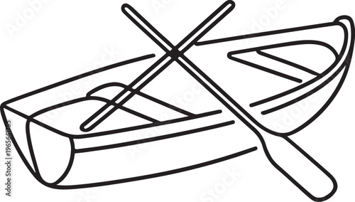 Black and white line drawing of aold boat  with a tall, thin mast and a single sail