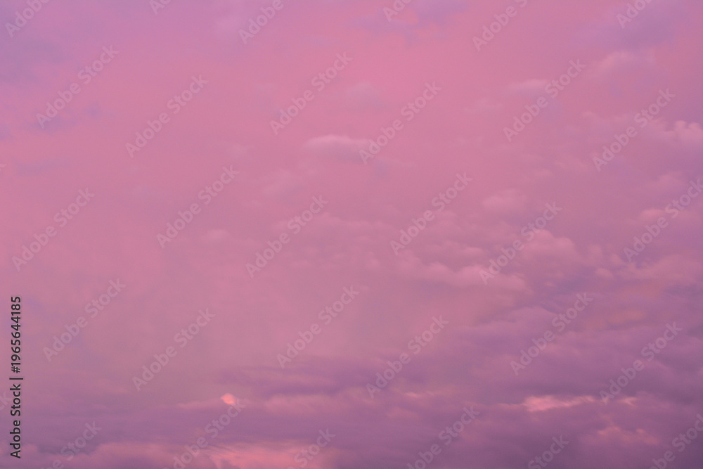 Fototapeta premium a background of Dreamy Pink and Purple Cloudy Sky
