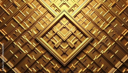 Modern Navy Blue Geometric Pattern Premium Digital Art Concept