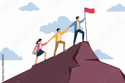 Teamwork and Success Concept