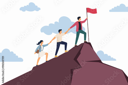 Teamwork and Success Concept