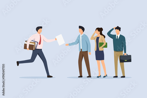 People with problems and stress