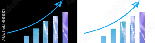 Digital Growth Display: a Crisp Graph of Global Financial Growth, Displayed Held , Symbolizes the Increasing Success of Businesses and Investments Worldwide