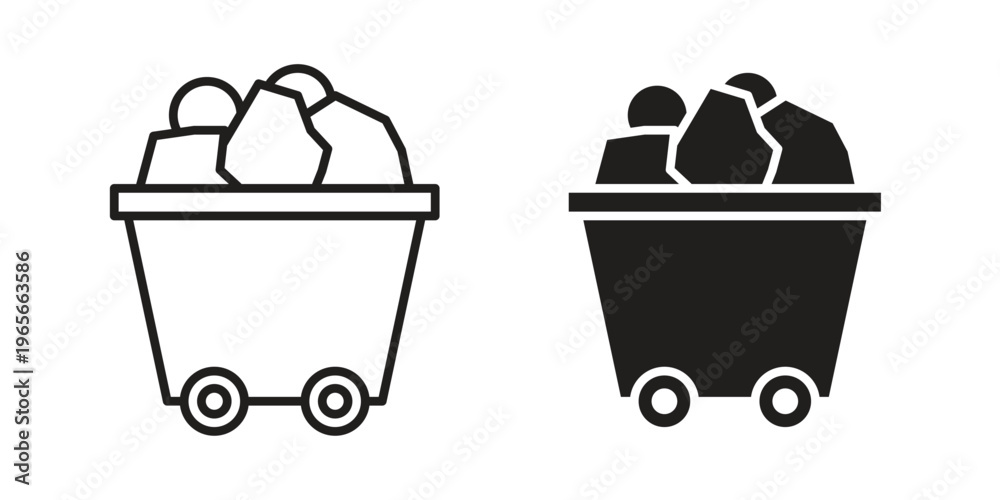 Ταπετσαρία Raw material icon Line Design Vector Illustration