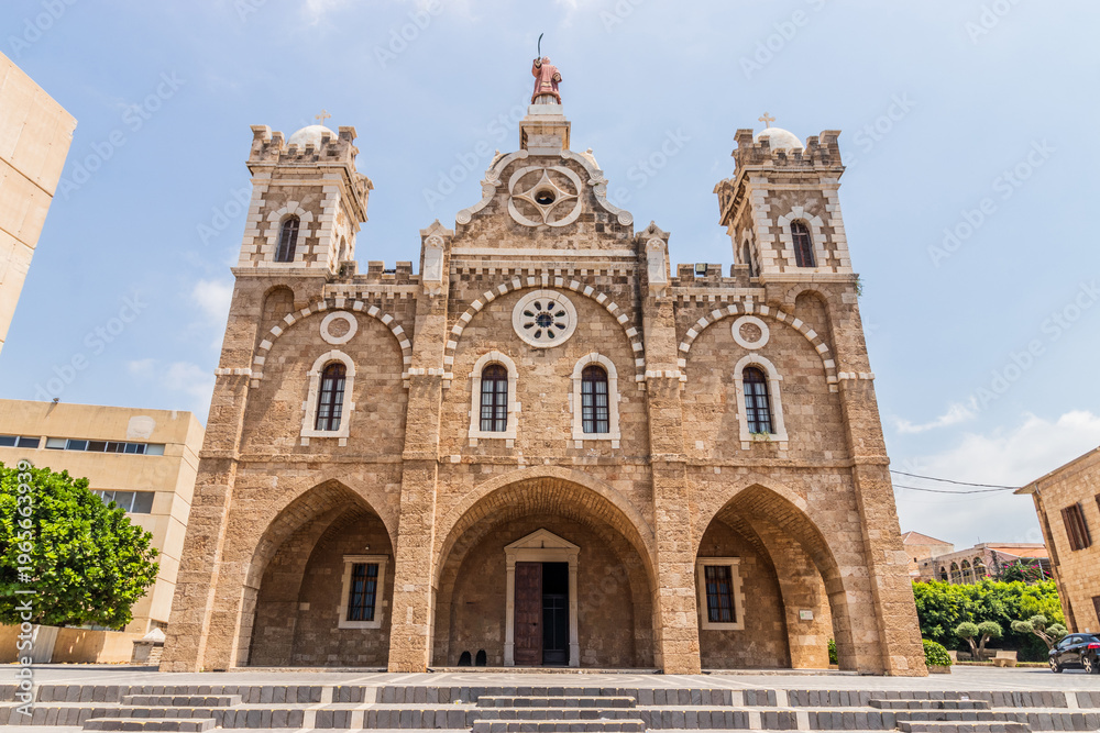 Fototapeta premium Saint Stephen Cathedral in Batroun, Lebanon