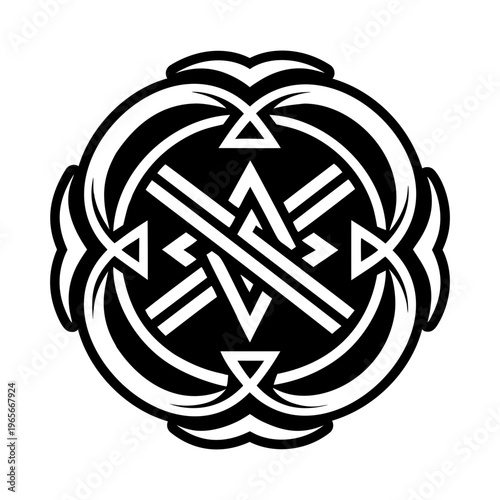 A filled style icon of ingwaz fertility symbol