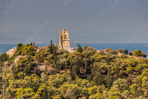 Quadro su tela Philopappos Monument in Athens, Greece