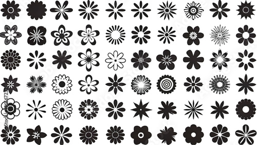 Intricate geometric patterns arranged in a symmetrical grid formation with diverse symbols