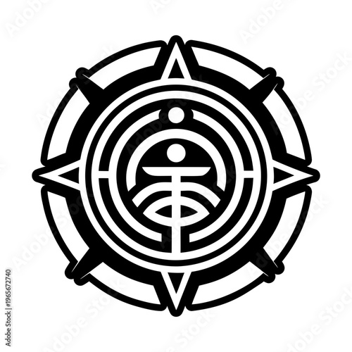 Distance healing icon in glyph style