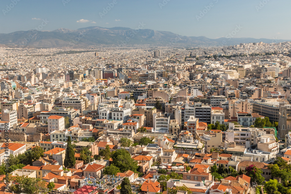 Naklejka premium Aerial view of Athens, Greece