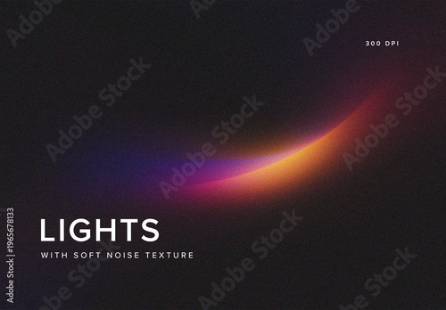 Abstract Light Textures with Soft Noise