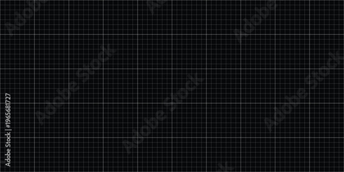 Square Grid Blueprint Background with Black Line Graph Paper Design