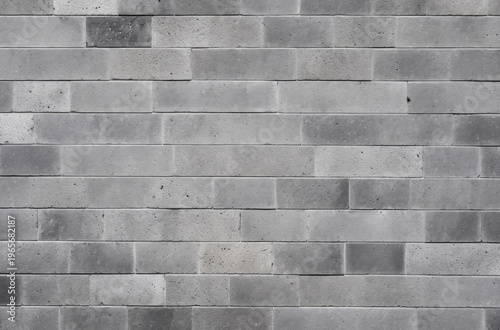 Processed collage of grey concrete brock wall surface texture. Background for banner, backdrop