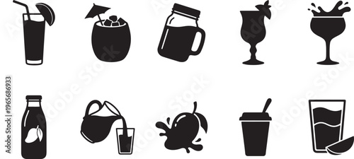 Black silhouette of household appliances and tools for web black silhouette household appliances kitchenware