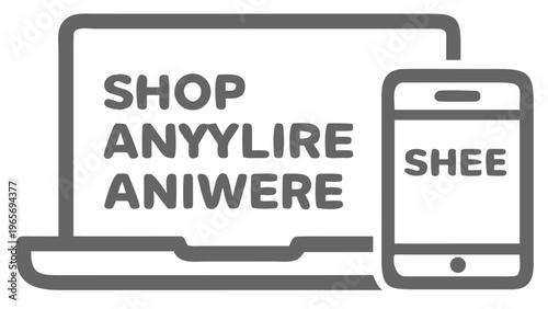 Vector shopping, ecommerce, mobile commerce icons, online store graphics