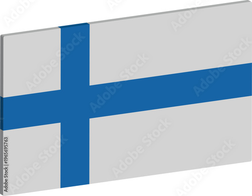 Finland National Flag Illustration