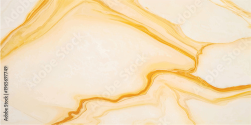 An abstract background of textured yellow paint and golden liquid waves creates a vintage grunge design with a golden silk satin pattern